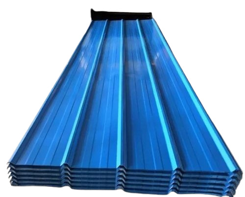 Metal Roofing Sheet - 0.50 mm Thickness, 24 ft Length, 4.5 ft Width, Off White Color | Color Coated Color Steel, Plain Pattern, Rectangular Shape, Drip Tile Design