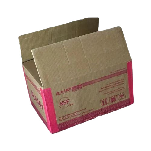 Printed Packaging Box - Rectangular Biodegradable Paper Structure with Matte Finish, Full Overlap Slotted Style for Industrial Supply & Logistics