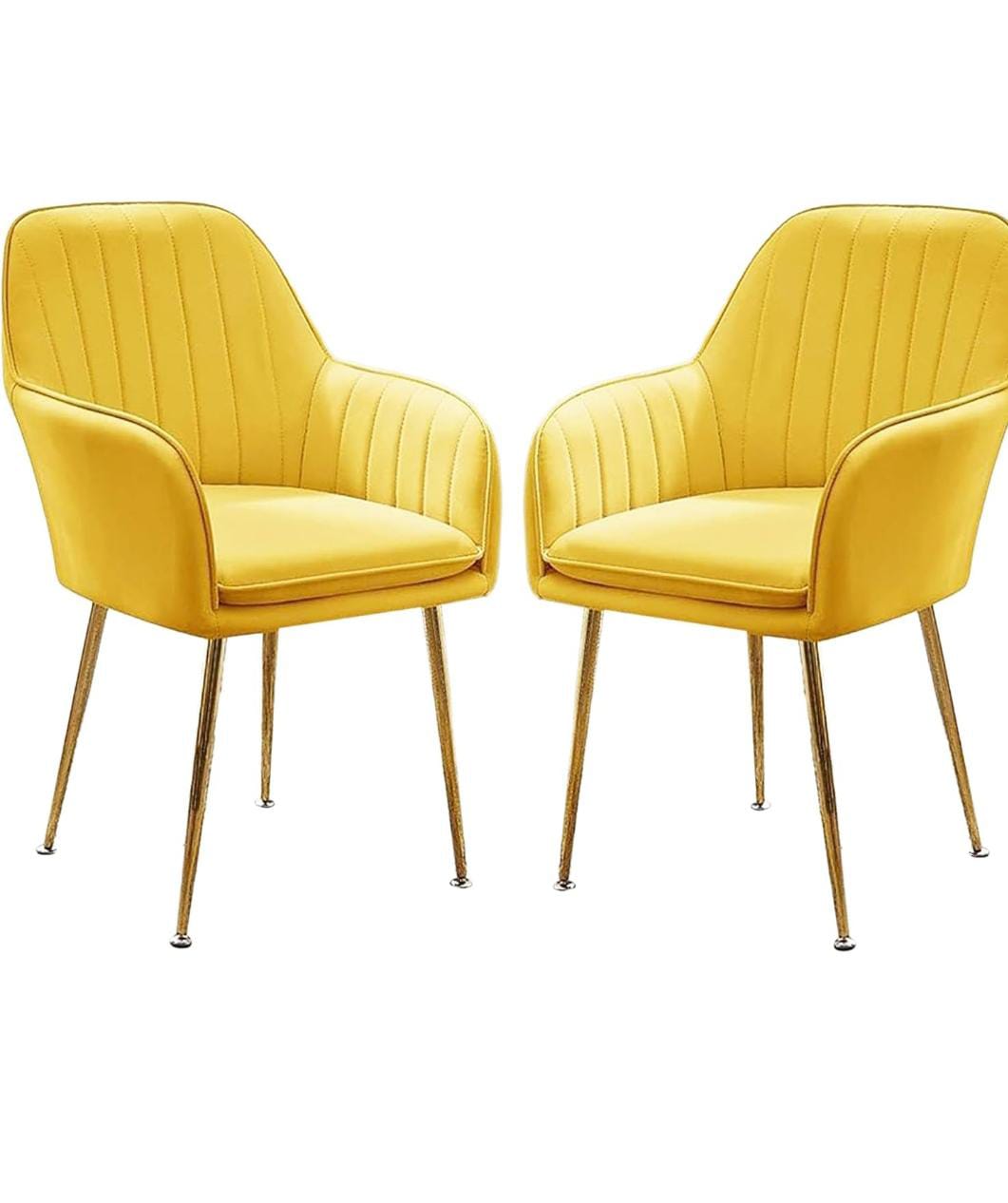 Restaurant Chair - Lightweight Design, Modern Yellow Color | Highly Comfortable, Durable, No Assembly Required