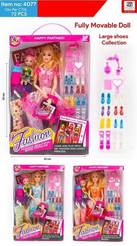 4077 11 Inches Alia Doll Fashion Girl Doll Available In 3 Colors Pink Blue Orange