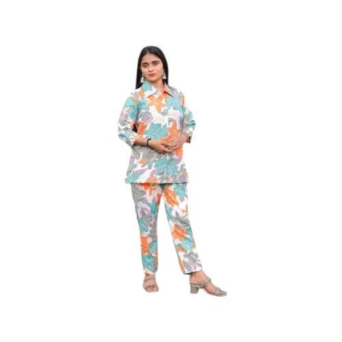 Women Rayon Digital Print Co-ord Set Dress