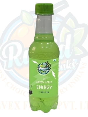 Green Apple Energy Drink - Liquid Refreshment | Sweet Flavor, Contains Taurine (1500 mg), Caffeine (80 mg), and Essential Vitamins