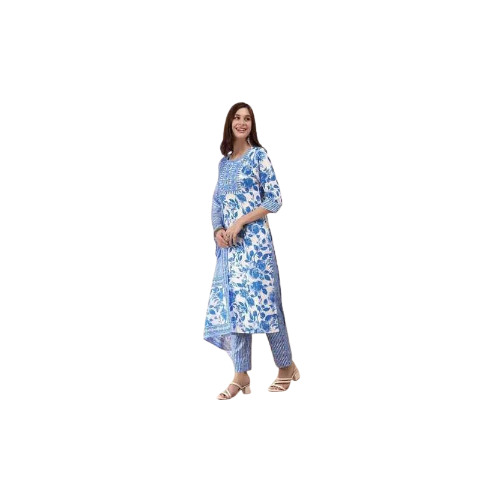 Womens Printed Kurti Set - Color: Multicolor