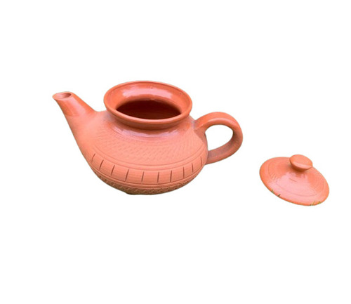Handcrafted Clay Kettle - 950ml Capacity, Eco-Friendly Design & Whistle-Free Spout