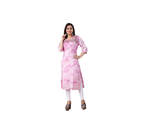 Ladies Lucknowi Kurti - Color: Multicolor