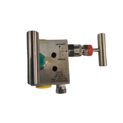 Stainless Steel Two Way Manifold Valve - Application: Industrial