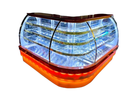 Stylist Glass Display Counter - Color: Red