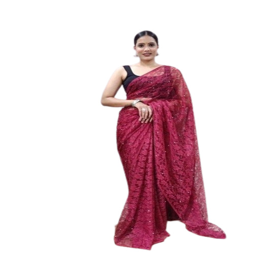 Women Net Saree - Color: Comes In Various Colors