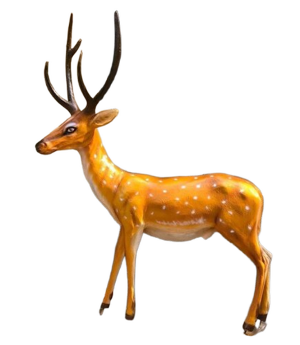 Frp Garden Deer Statue - Color: Golden