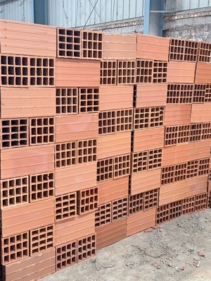 Clay Hollow Blocks - Color: Red