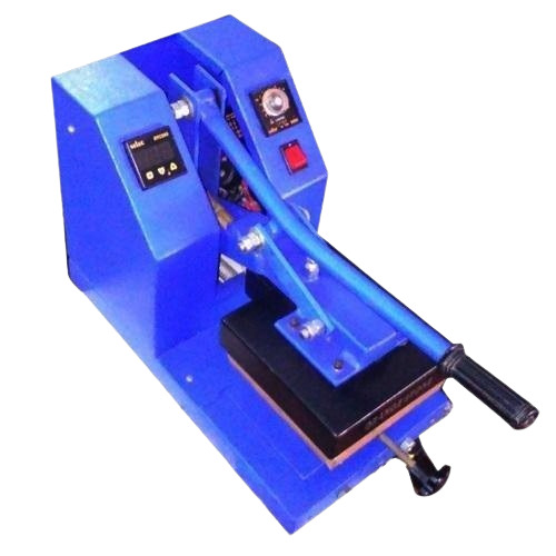 Neck Label Heat Transfer Machine - Color: Blue