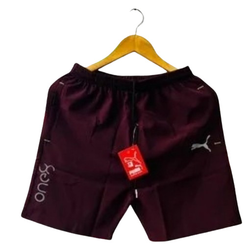 Men Colour Polyester Shorts - Design: Standard