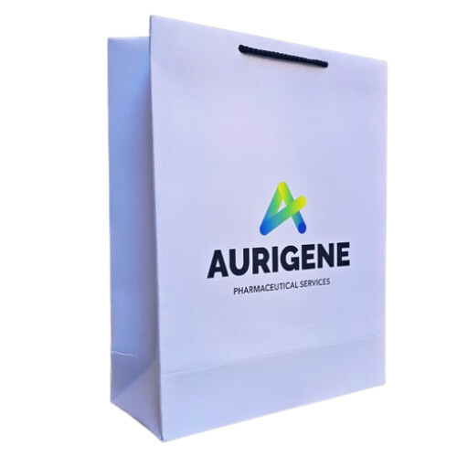 Premium Custom Paper Bag For Pharmaceutical Services - Color: White