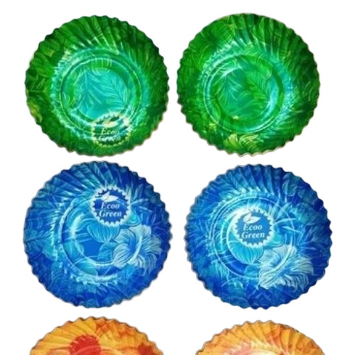 7 Inch Printed Paper Plate - Color: Multicolor