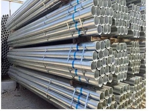 Gi Round Pipe - Other Material Various Thickness Options Silver Color | Industrial Application Quality Tested for Reliability Timely Delivery