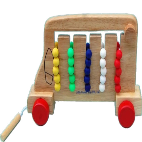 Brown Wood Pulling Toy - Age Group: Yes