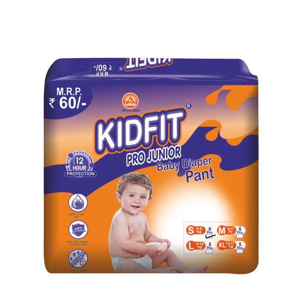 S-6 डिस्पोजेबल बेबी डायपर पैंट