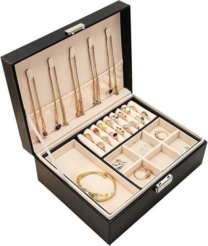 Pu Leather Jewelry Box - Color: Multiple