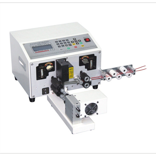 Automatic Wire Cutting Stripping Machine - Color: White