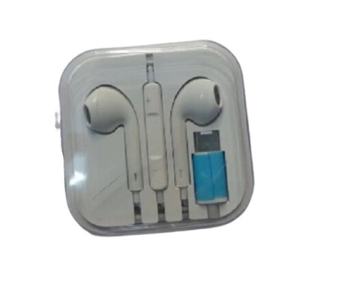 Mobile Wired Earphone - Color: White
