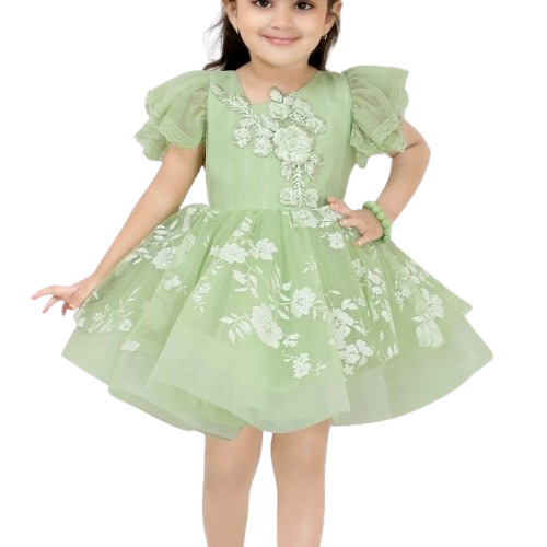 Kids Frocks - Color: Green