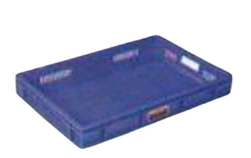 Side Jaali Plastic Crate - Color: Blue