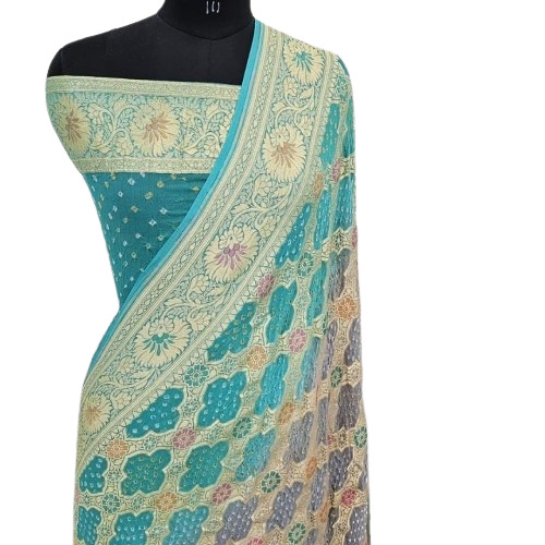 Banarasi Khadi Saree - Color: Multi Color