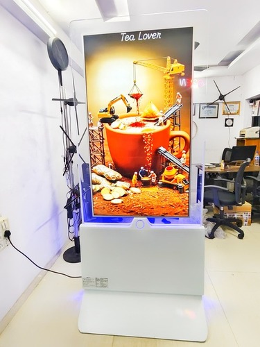 55 inch Double Sided OLED Glass Display Standee