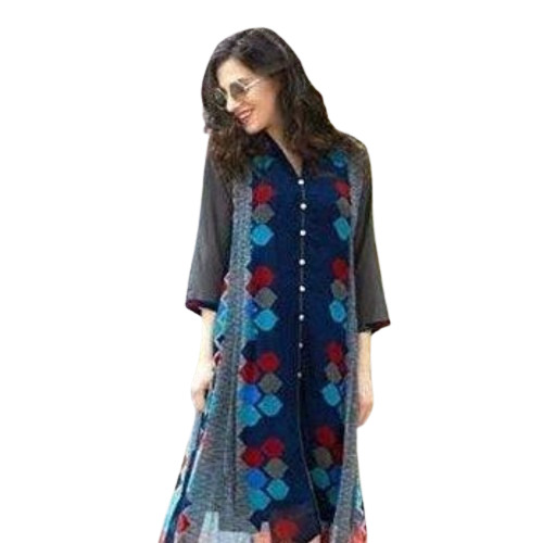 Party Wear Kurti - Color: Multi Color