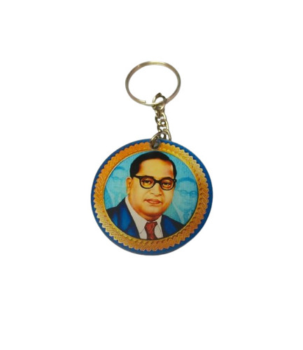 Acrylic Round Photo Keychain - Color: Multicolor
