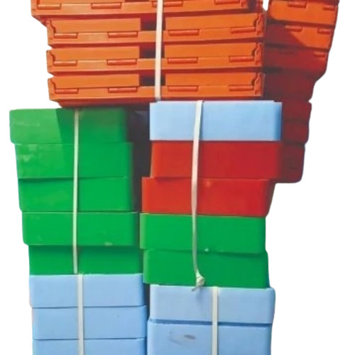 Plastic Ice Crates - Color: Multi Color