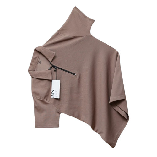 Brown Polo T Shirt - Fabric Type: Cotton