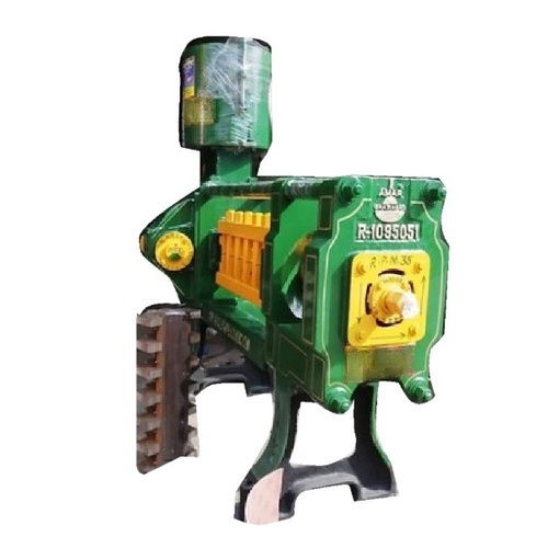 6 Bolt Oil Expeller Machine - Heavy Duty Metal, Semi-Automatic, Green Color, 220 Volt, 1 Year Warranty | Human Machine Interface Control System