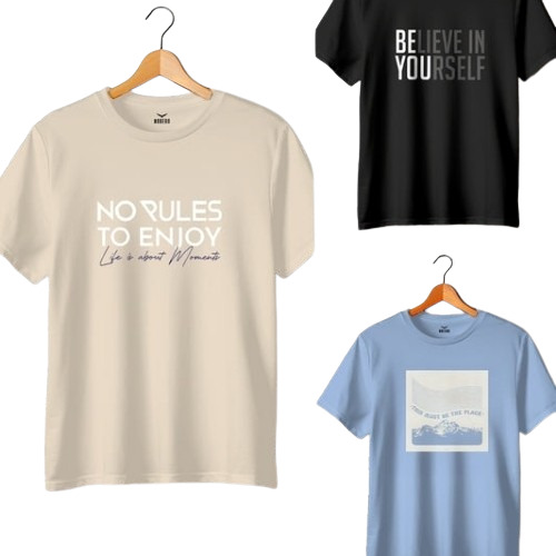Printed T Shirts - Color: Multi Color