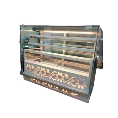 Tuffened Glass Display Counter - Color: Silver