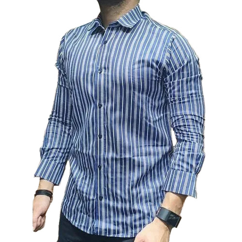Formal Linen Shirt - Color: Blue