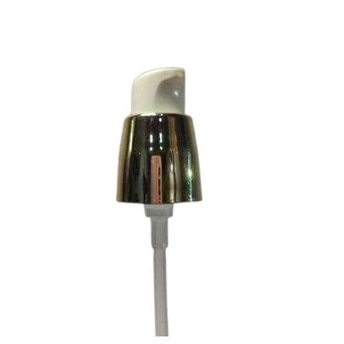 20Mm Double Wall Cream Pump (Golden Sleeves) - Material: Plastic