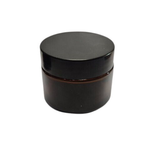 30Ml Amber Jar With Black Cap - Features: Leak-Proof