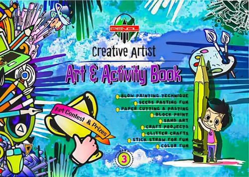 Creative Artist Art And Activity Book (Part-3) - Binding: Perfect Bound