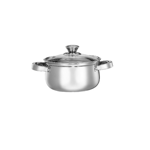 Stainless Steel Cooking Pot - Color: Silver