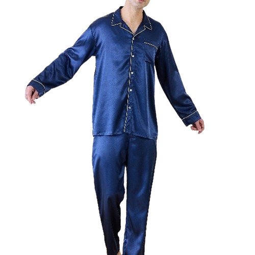 Men Night Dress - Color: Blue