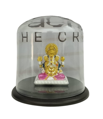 Silver 999 Electroforming Idols Ganpati - Color: Multicolor