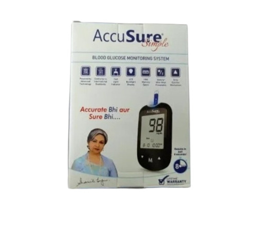 Accusure Blood Glucose Monitoring System - Color: Black