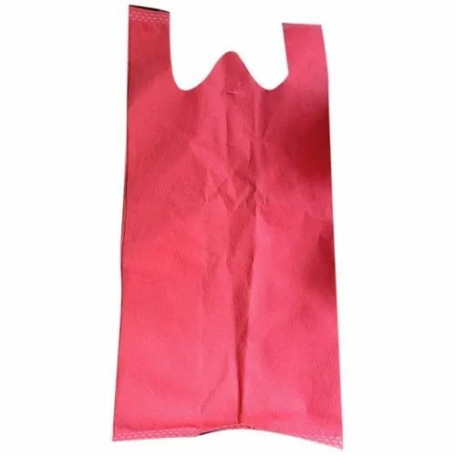 Red Non Woven W Cut Carry Bag