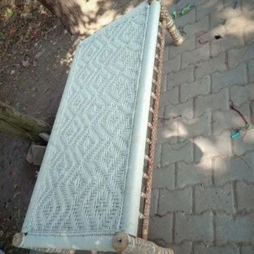 Wooden Charpai - Color: White