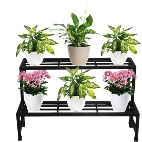 Home Decor Flower Pot Stand - Color: Black