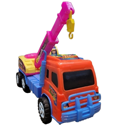 Kids Car Toy - Lightweight Portable Standard Size, Orange and Blue | Battery Operated, Smooth Edges, Noise Free