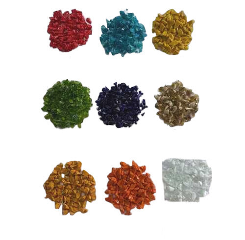 High Quality Glass Opaque Color Chips Verity in Color Crushed Aggregate
