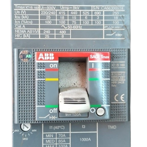 Abb Mccb 100a