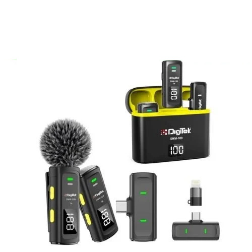 Digitek Dwm 109 Wireless Microphones - Color: Black